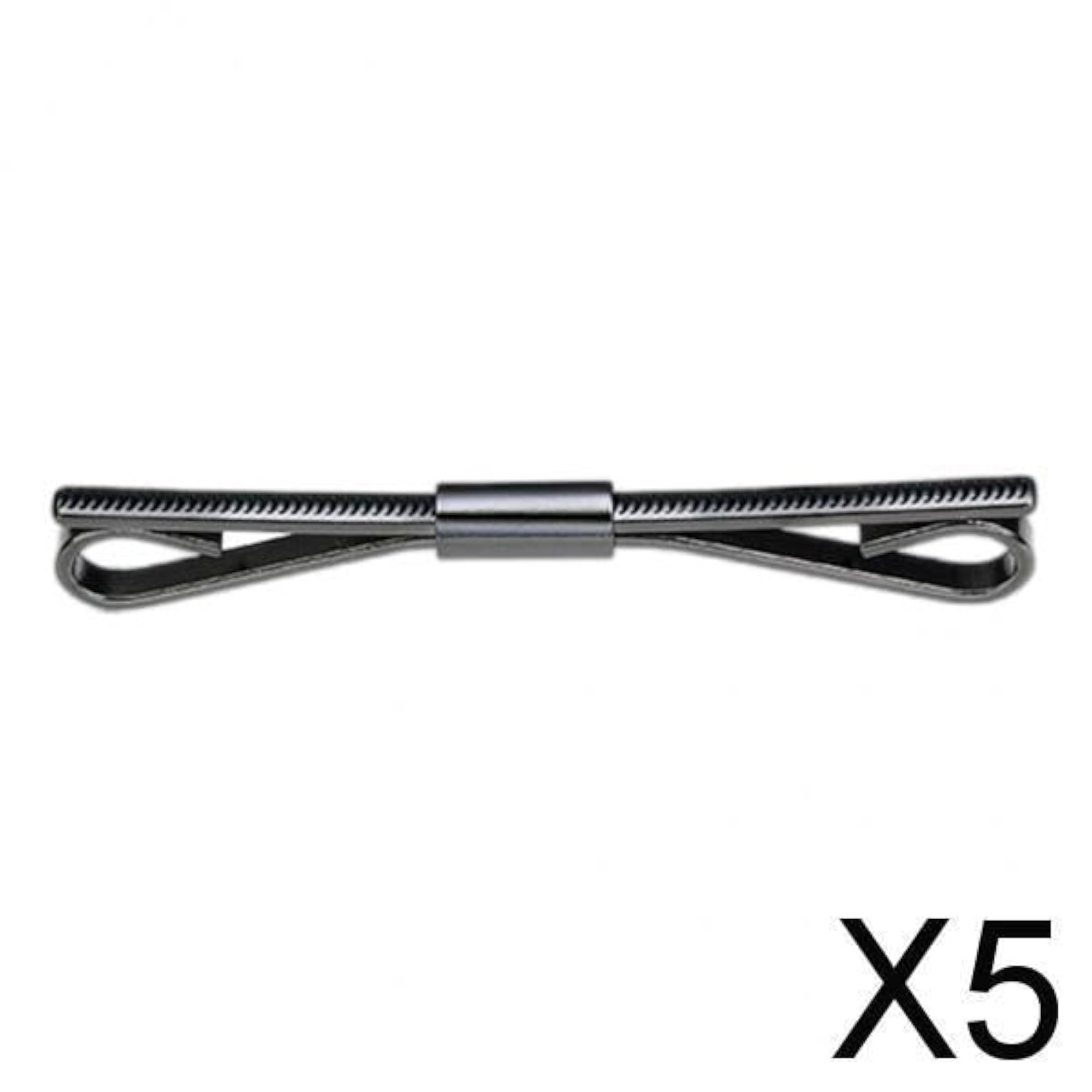 5x Metal Shirt Collar Clip Tie Bar Pins for Unisex